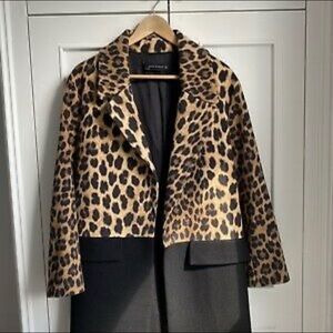 Zara leopard print coat